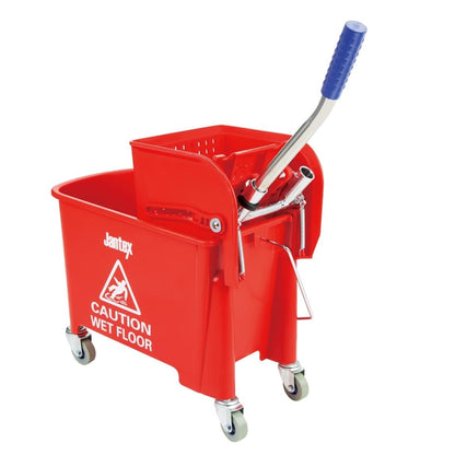 Jantex Mop Bucket & Side Wringer Red 15Ltr • PAS-DL912