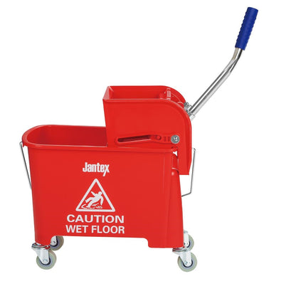 Jantex Mop Bucket & Side Wringer Red 15ltr • PAS-DL912
