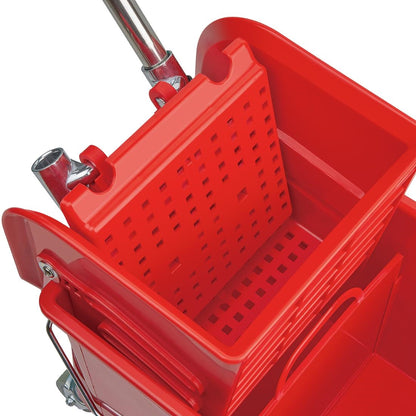 Jantex Mop Bucket & Side Wringer Red 15ltr • PAS-DL912