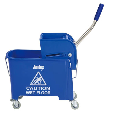 Jantex Mop Bucket & Side Wringer Blue 15ltr • PAS-DL913