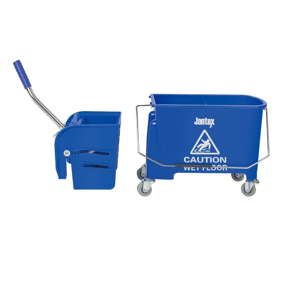 Jantex Mop Bucket & Side Wringer Blue 15ltr • PAS-DL913