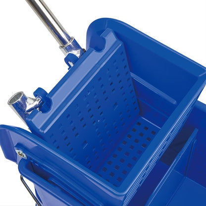 Jantex Mop Bucket & Side Wringer Blue 15ltr • PAS-DL913