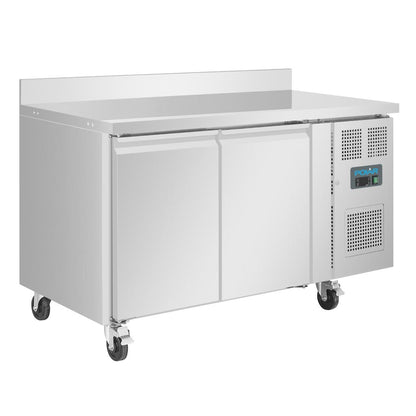 Polar U-Series Double Door Counter Fridge with Upstand 282Ltr • PAS-UA064-A