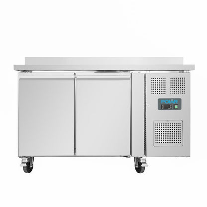 Polar U-Series Double Door Counter Freezer with Upstand 282Ltr • PAS-DL916-A