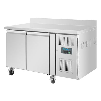 Polar U-Series Double Door Counter Freezer with Upstand 282Ltr • PAS-DL916-A