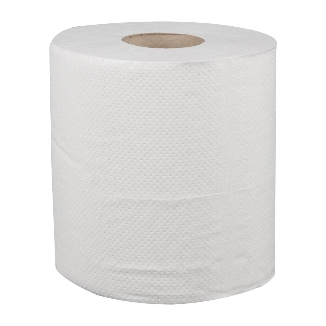 Jantex Centrefeed White Roll Paper Towels (Pack of 6) • PAS-DL920