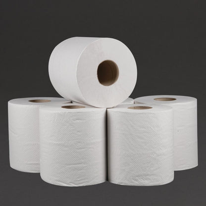 Jantex Centrefeed White Roll Paper Towels (6 Pack) • PAS-DL920