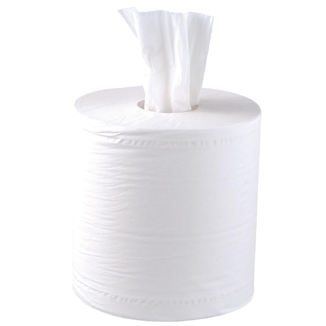 Jantex Centrefeed White Roll Paper Towels (Pack of 6) • PAS-DL920