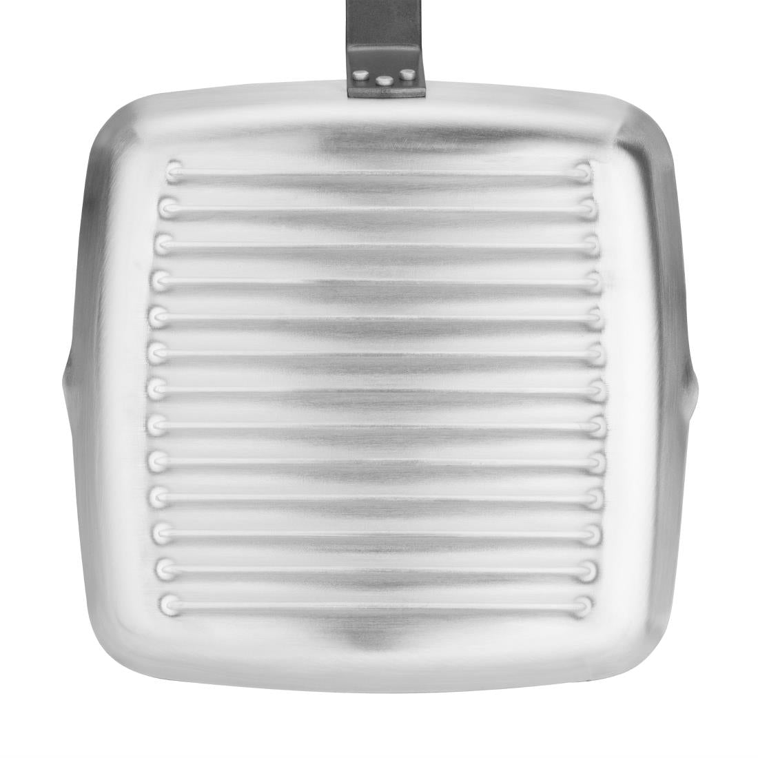 Vogue Aluminium Square Non-Stick Teflon Ribbed Skillet Pan 240mm • PAS-DL942