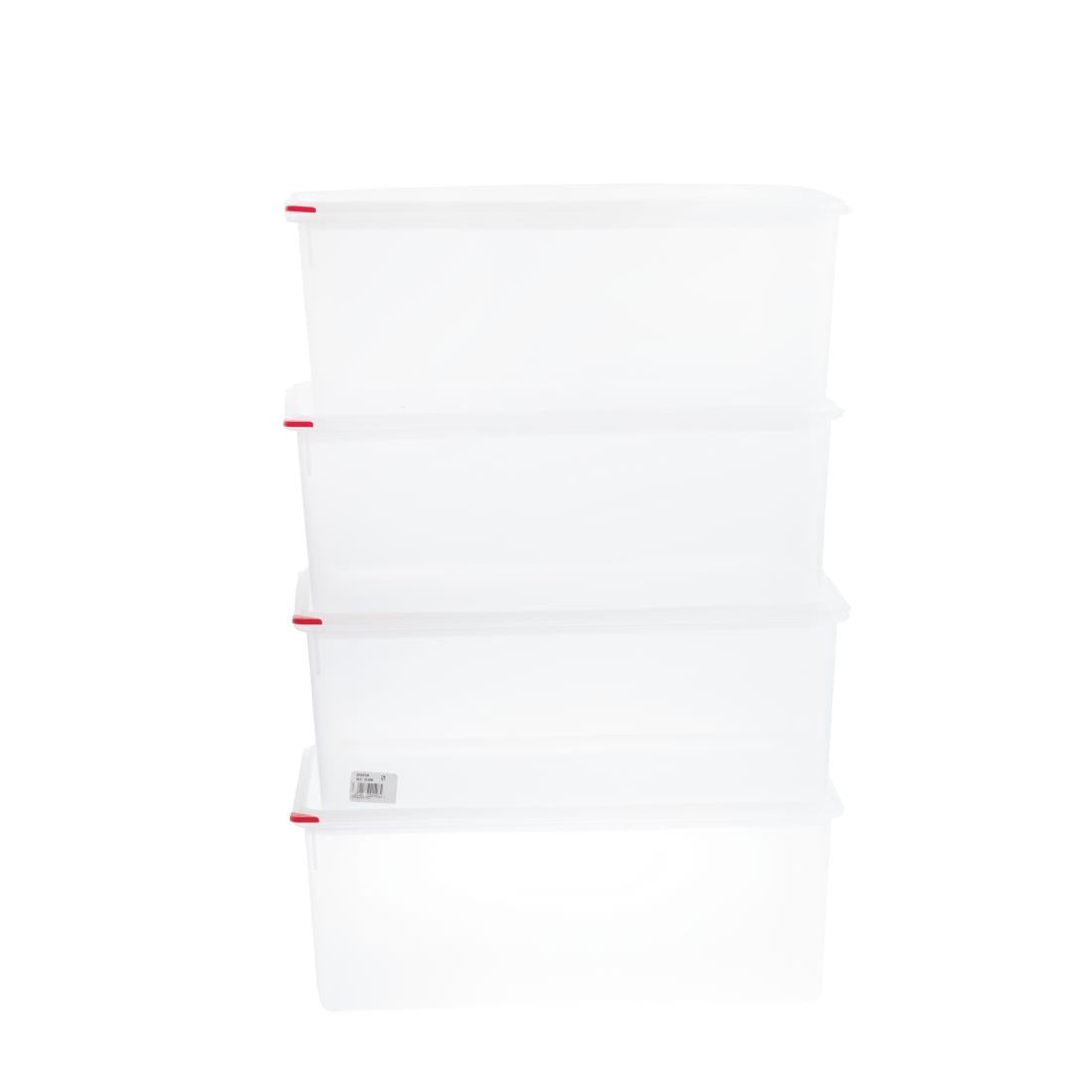 Araven Polypropylene 1/1 Gastronorm Containers With Lids 200mm (4 Pack) (Pack of 4) • PAS-DL984