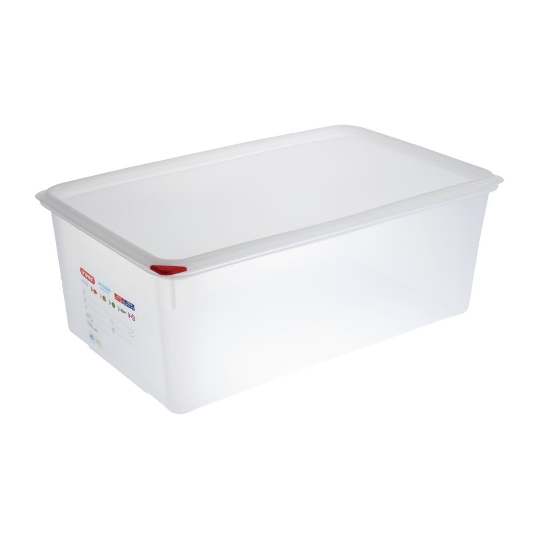 Araven Polypropylene 1/1 Gastronorm Containers With Lids 200mm (4 Pack) (Pack of 4) • PAS-DL984