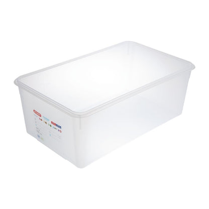 Araven Polypropylene 1/1 Gastronorm Containers With Lids 200mm (4 Pack) (Pack of 4) • PAS-DL984