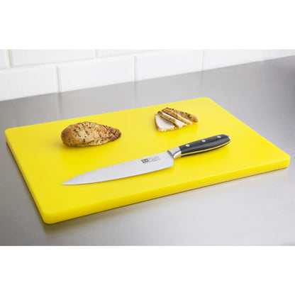 Hygiplas Extra Thick Low Density Chopping Board Yellow - 450x300x20mm • PAS-DM002