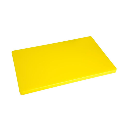 Hygiplas Extra Thick Low Density Chopping Board Yellow - 450x300x20mm • PAS-DM002