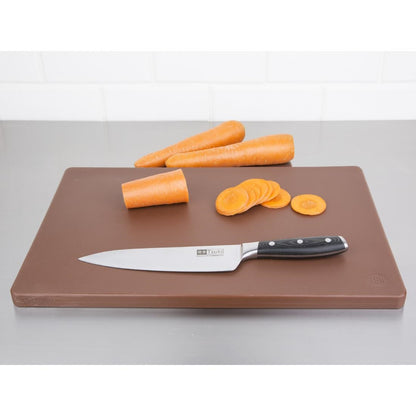 Hygiplas Extra Thick Low Density Chopping Board Brown - 450x300x20mm • PAS-DM003