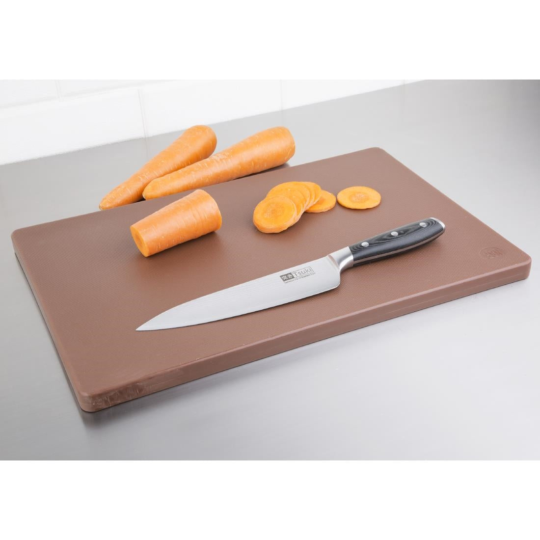 Hygiplas Extra Thick Low Density Chopping Board Brown - 450x300x20mm • PAS-DM003