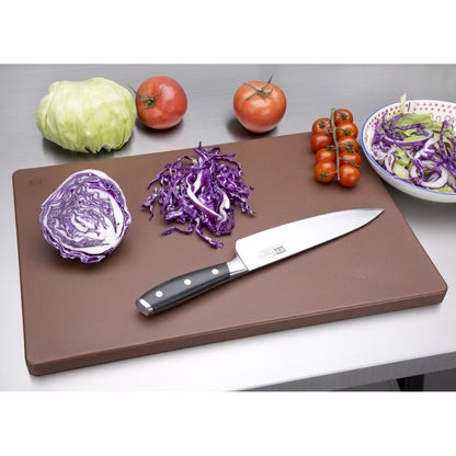 Hygiplas Extra Thick Low Density Chopping Board Brown - 450x300x20mm • PAS-DM003