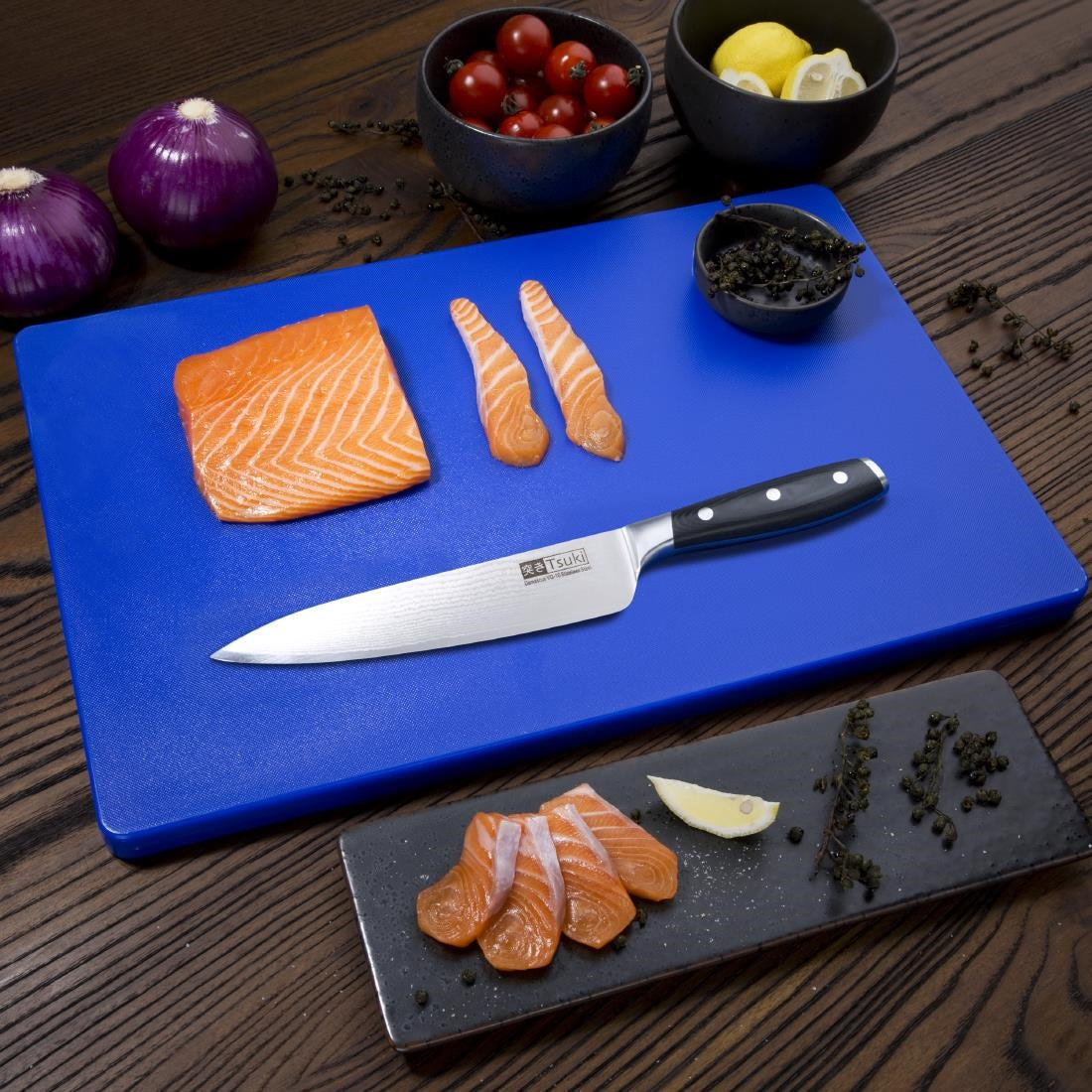 Hygiplas Extra Thick Low Density Chopping Board Blue - 450x300x20mm • PAS-DM005