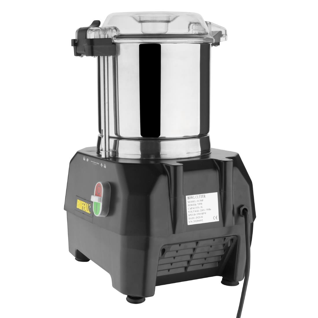 Apuro Bowl Cutter Mixer 5Ltr • PAS-DM070-A