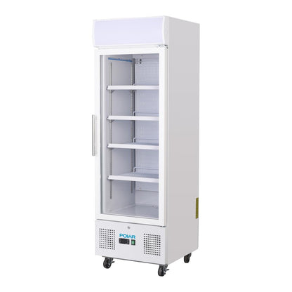 Polar G-Series Upright Display Fridge 218Ltr White • PAS-DM075-A