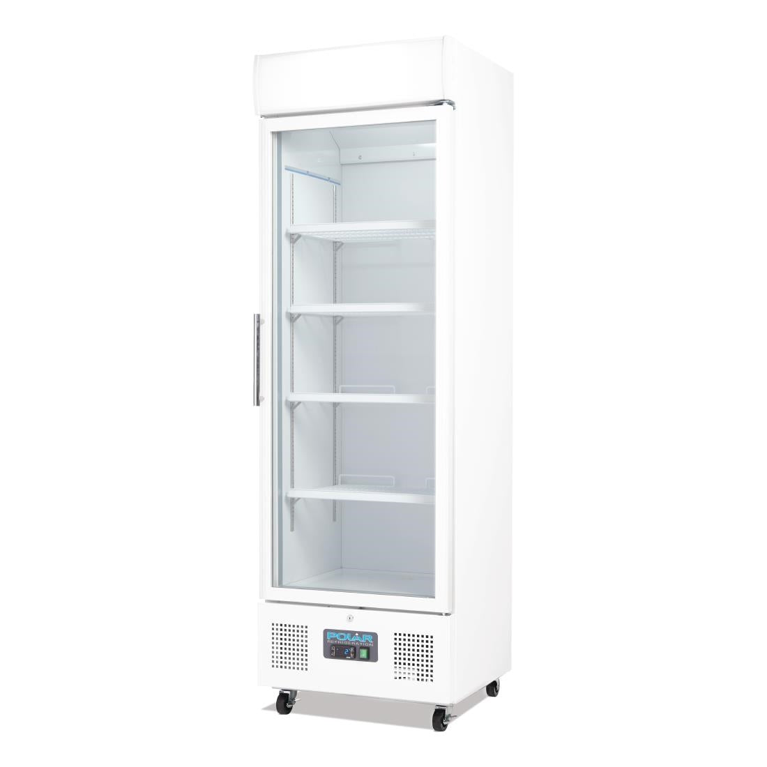 Polar G-Series Upright Display Fridge 368Ltr White • PAS-DM076-A