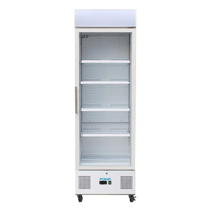 Polar G-Series Upright Display Fridge 368Ltr White • PAS-DM076-A