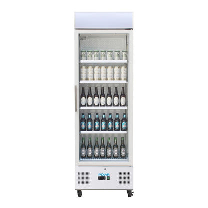 Polar G-Series Upright Display Fridge 368Ltr White • PAS-DM076-A