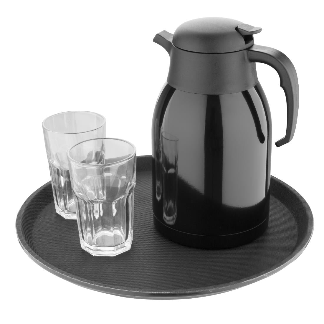 Olympia Vacuum Jug Black 2Ltr • PAS-DM184