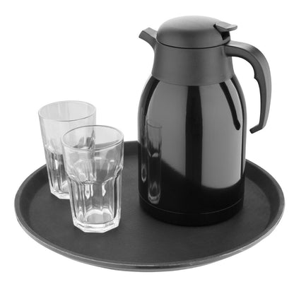 Olympia Vacuum Jug Black 2Ltr • PAS-DM184