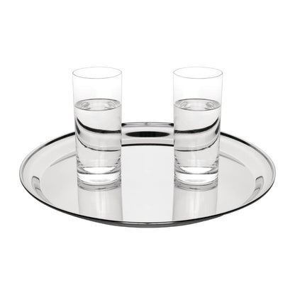Olympia Stainless Steel Round Serving Tray 355mm • PAS-DM193