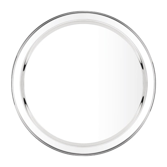 Olympia Stainless Steel Round Serving Tray 405mm • PAS-DM194