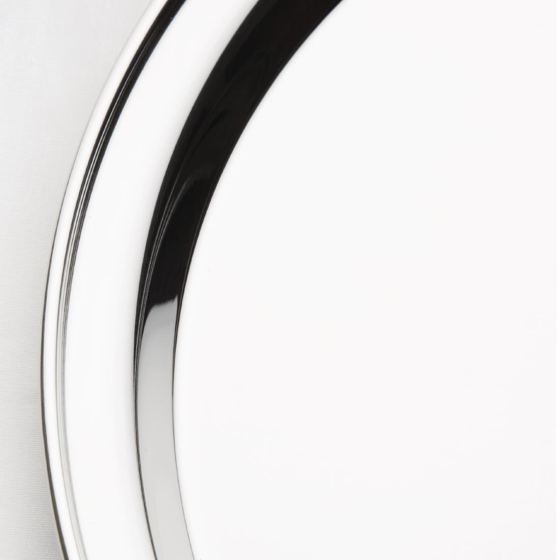 Olympia Stainless Steel Round Serving Tray 405mm • PAS-DM194
