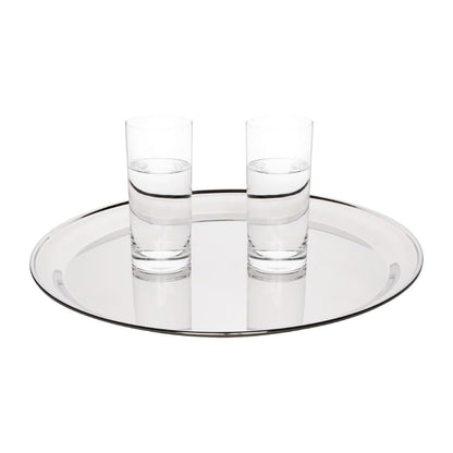 Olympia Stainless Steel Round Serving Tray 405mm • PAS-DM194