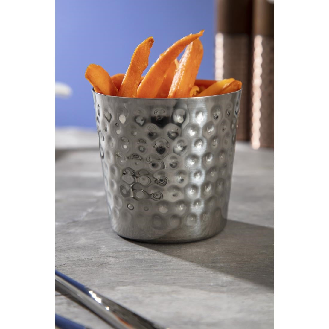 Olympia Stainless Steel Chip Cup 85mm • PAS-DM210