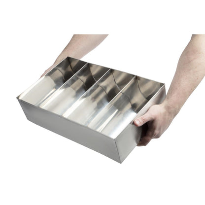 Olympia Cutlery Holder Stainless Steel • PAS-DM274