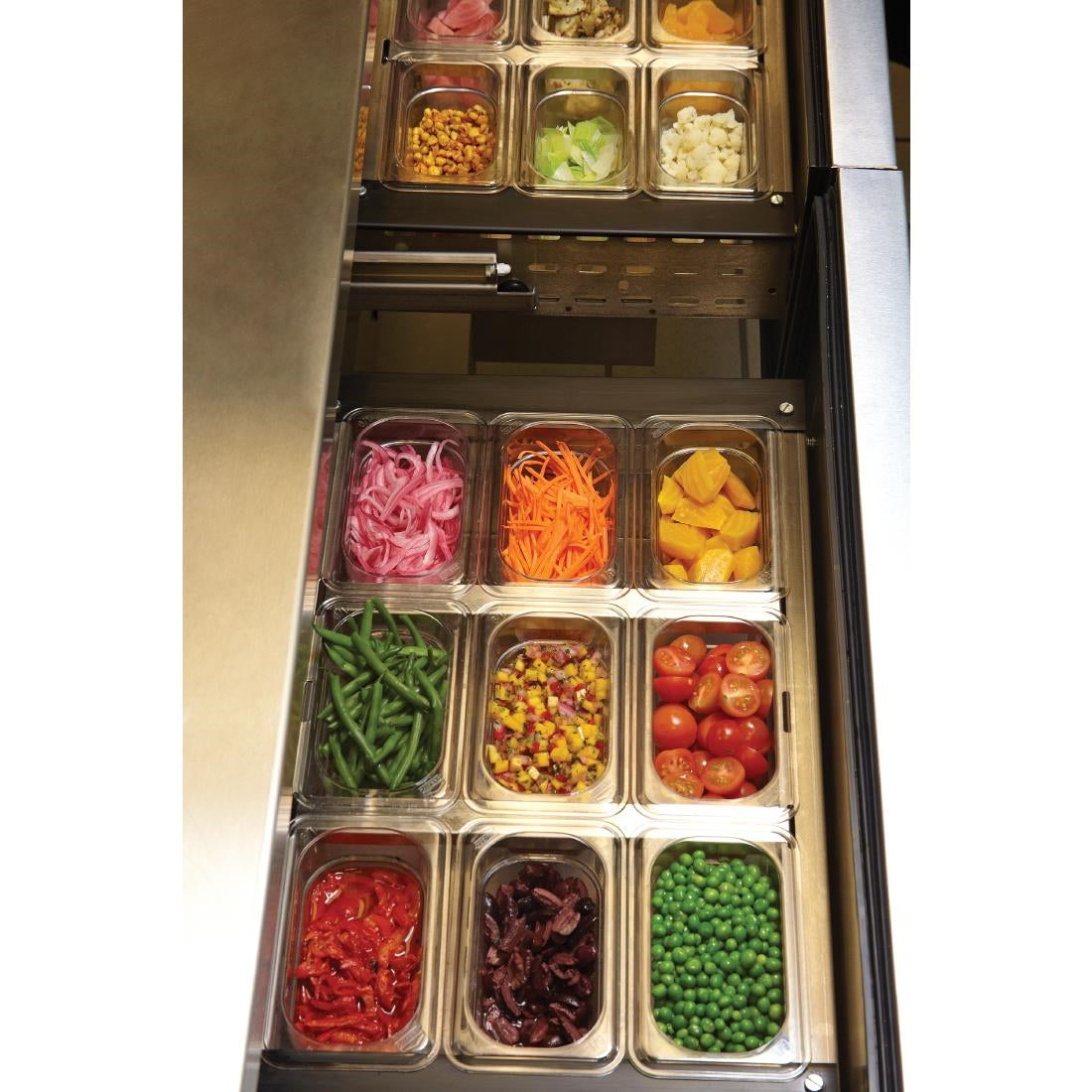 Cambro Polycarbonate Gastronorm - 1/4 100mm - Clear • PAS-DM715