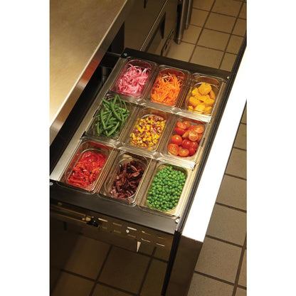 Cambro Polycarbonate Gastronorm - 1/4 100mm - Clear • PAS-DM715
