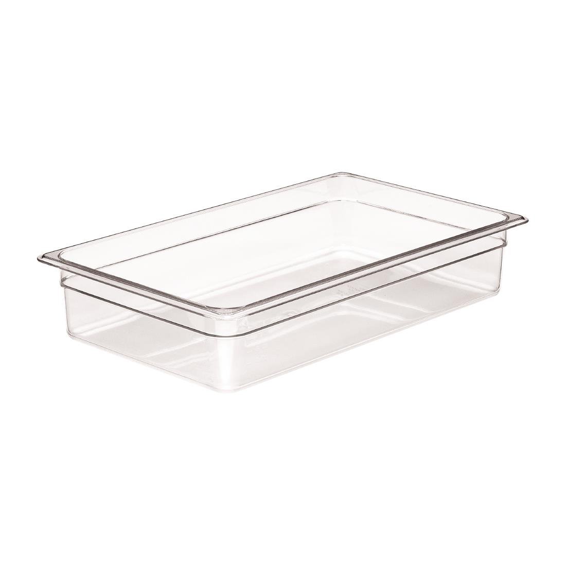 Cambro Polycarbonate Gastronorm - 1/1 100mm - Clear • PAS-DM729