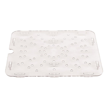 Cambro Polycarbonate Gastronorm Drain Shelf - 1/2 - Clear • PAS-DM731