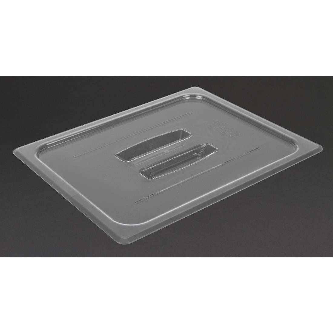 Cambro Polycarbonate Gastronorm Lid with Handle- 1/2 - Clear • PAS-DM732