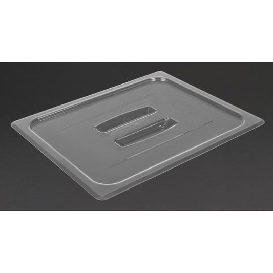 Cambro Polycarbonate Gastronorm Lid with Handle- 1/2 - Clear • PAS-DM732