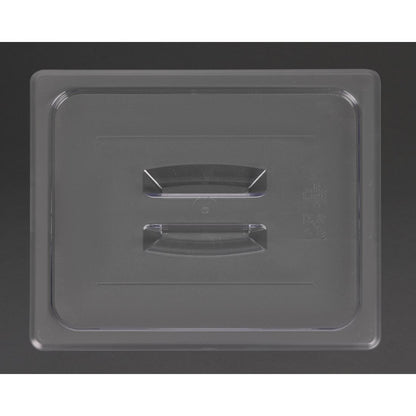 Cambro Polycarbonate Gastronorm Lid with Handle- 1/2 - Clear • PAS-DM732