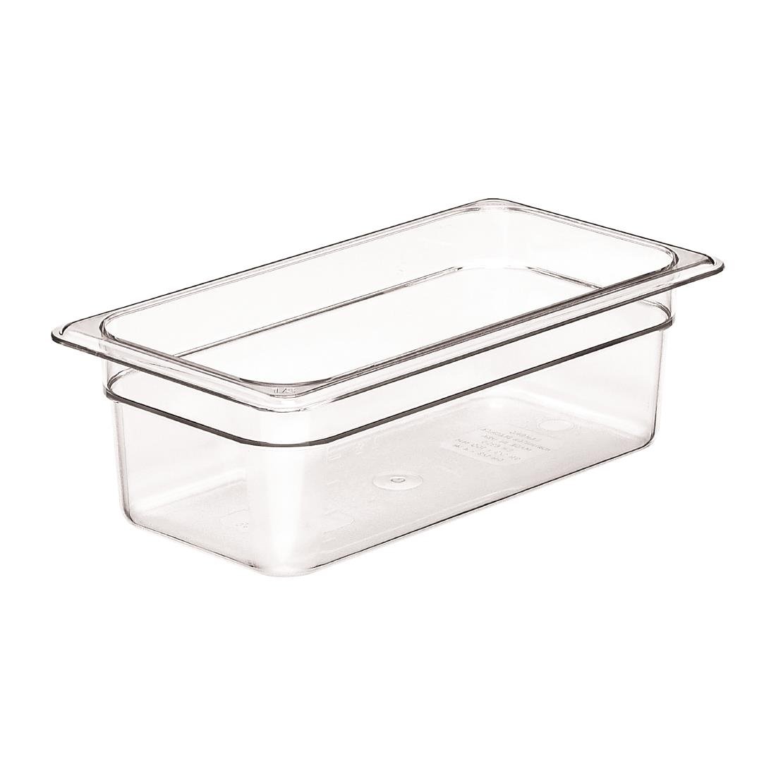 Cambro Polycarbonate Gastronorm - 1/3 100mm -Clear • PAS-DM734