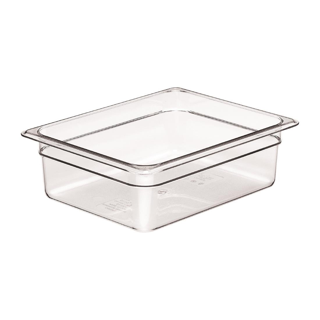 Cambro Polycarbonate Gastronorm - 1/2 100mm - Clear • PAS-DM744