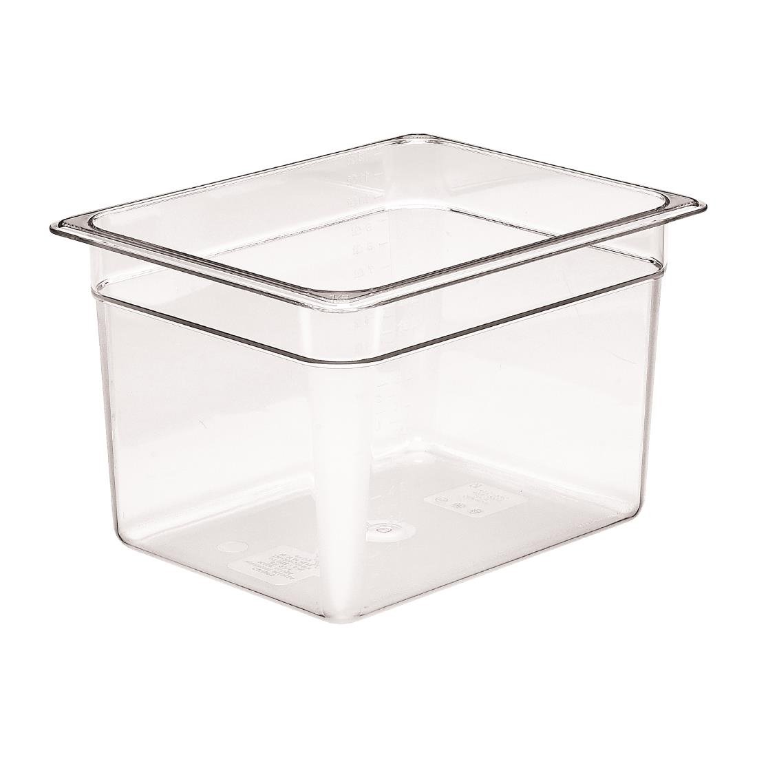 Cambro Polycarbonate Gastronorm - 1/2 200mm - Clear • PAS-DM746