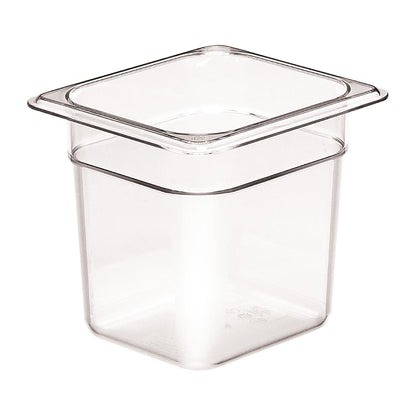 Cambro Polycarbonate Gastronorm - 1/6 150mm -Clear • PAS-DM753