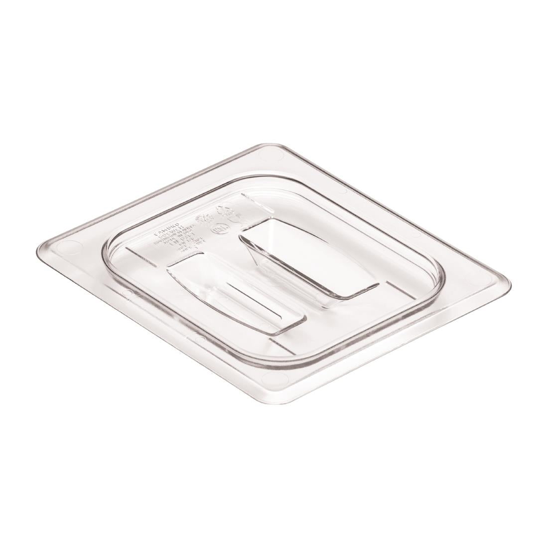 "Cambro Polycarbonate Gastronorm Lid with Handle- 1/6 - Clear" • PAS-DM756