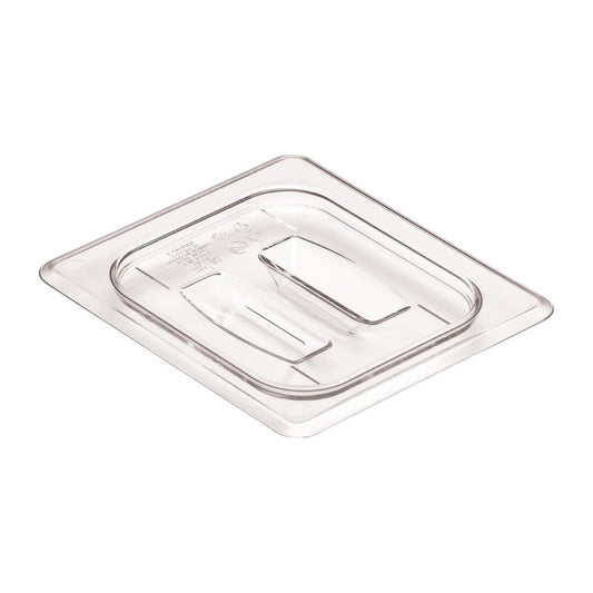 Cambro Polycarbonate Gastronorm Lid with Handle- 1/6 - Clear • PAS-DM756