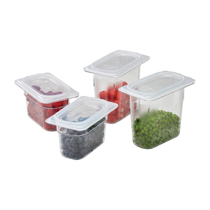 Cambro Polypropylene Seal Lid - Gastronorm 1/9 - Translucent • PAS-DM762