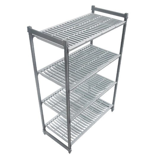 Cambro Camshelving Basics Plus 4 Tier  Shelving Starter Unit - 1830x1070x460mm • PAS-DM770